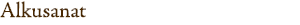 alkusanat